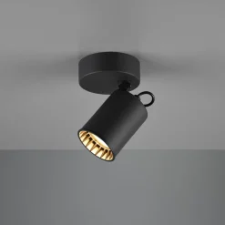 Trio Lighting Vegglampe Pago, 1 lyskilde, svart| Spotter I Tak