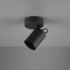 Trio Lighting Vegglampe Pago, 1 lyskilde, svart| Spotter I Tak