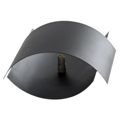 SOLLUX LIGHTING Vegglampe Pako av to stålplater i svart| Vegglamper