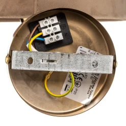 Argon Vegglampe Polo, beige/mørk messing Clearance