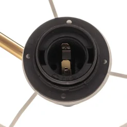 Argon Vegglampe Polo Plus tekstilskjerm, messing/krem Best