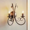 ONLI Vegglampe Pompei, 2 lyskilder, svart Clearance
