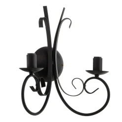 ONLI Vegglampe Pompei, 2 lyskilder, svart Clearance