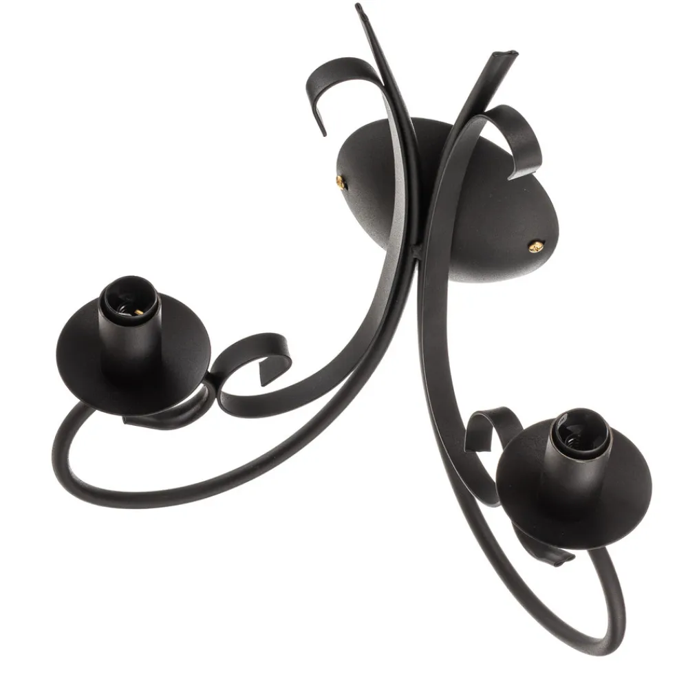 ONLI Vegglampe Pompei, 2 lyskilder, svart Clearance