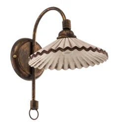 ONLI Vegglampe Rosina, bronse med rosa keramisk skjerm Sale