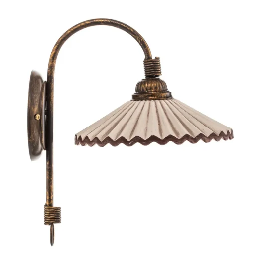 ONLI Vegglampe Rosina, bronse med rosa keramisk skjerm Sale