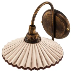 ONLI Vegglampe Rosina, bronse med rosa keramisk skjerm Sale