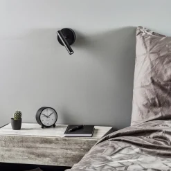 SIGMA Vegglampe Sopel Høyde 15 cm, svart| Vegglamper