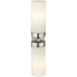 Globo Vegglampe Space, nikkel, 2 lyskilder, IP44 Best
