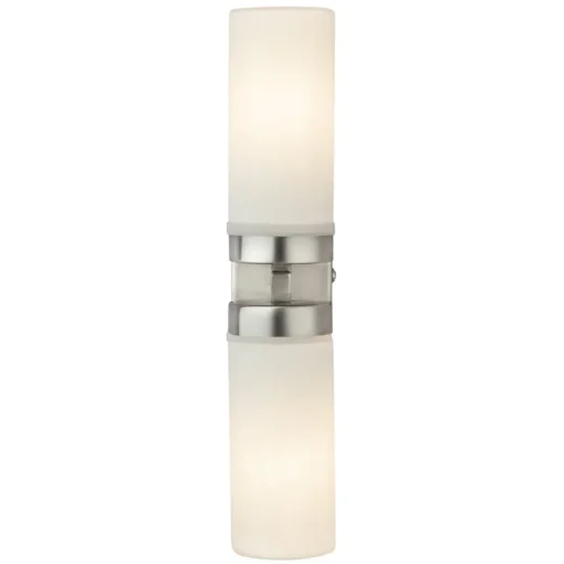 Globo Vegglampe Space, nikkel, 2 lyskilder, IP44 Best