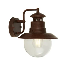 Searchlight Vegglampe Station, brun, IP44| Vegglamper Utendørs