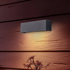 Nowodvorski Lighting Vegglampe Straight XS, bredde 26 cm, grafitt| Vegglamper