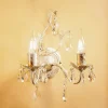 ONLI Vegglampe Teresa i krystall, elfenben med 2 lyskilder| Design- Og Hotellbelysning