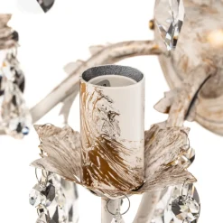 ONLI Vegglampe Teresa i krystall, elfenben med 2 lyskilder| Design- Og Hotellbelysning