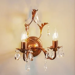 ONLI Vegglampe Teresa som lysekrone, 2 lyskilder| Vegglamper