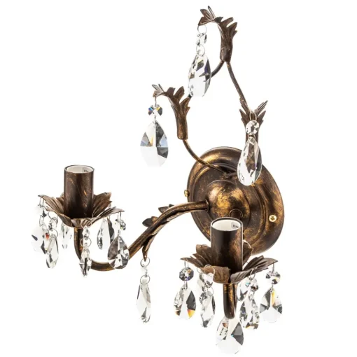 ONLI Vegglampe Teresa som lysekrone, 2 lyskilder| Vegglamper