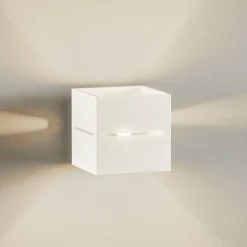 SOLLUX LIGHTING Vegglampe Top up/down, hvit krop| Vegglamper