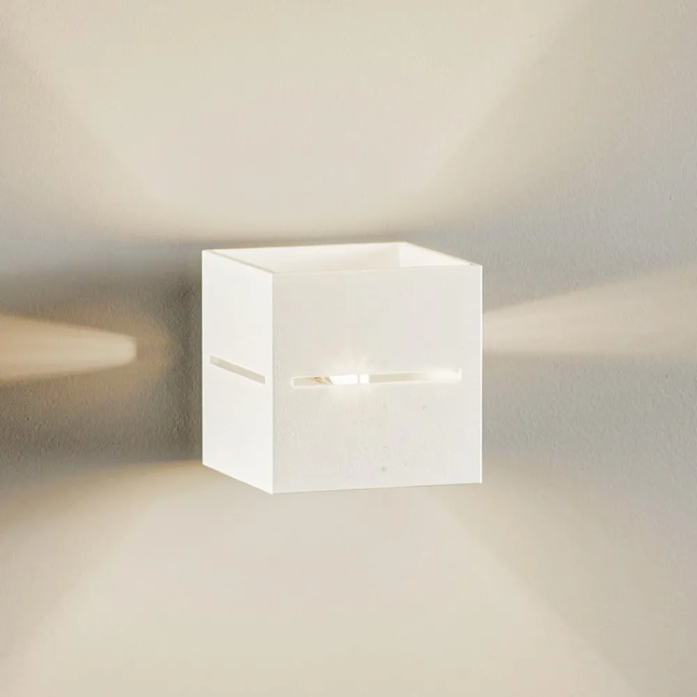 SOLLUX LIGHTING Vegglampe Top up/down, hvit krop| Vegglamper