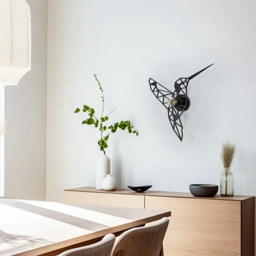 Opviq Vegglampe W-053 Laserskåret, svart fugledesign| Vegglamper