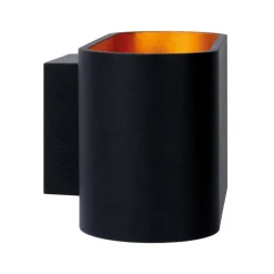 Lucide Vegglampe Xera, oval, svart| Design- Og Hotellbelysning