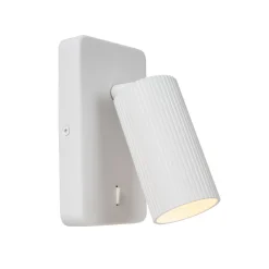 Lucide Veggspot Clubs, 1 lyskilde, hvit| Vegglamper