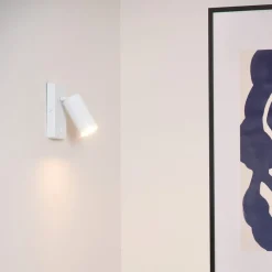 Lucide Veggspot Clubs, 1 lyskilde, hvit| Vegglamper