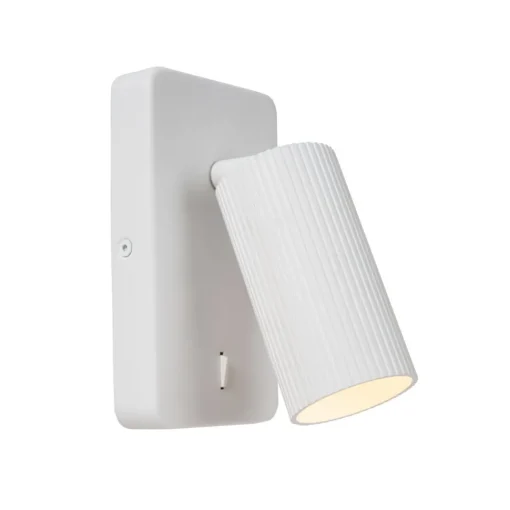 Lucide Veggspot Clubs, 1 lyskilde, hvit| Vegglamper