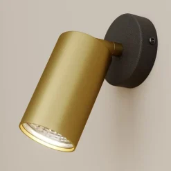 Nowodvorski Lighting Veggspot Eye Spot 1 lyskilde, svart/messing| Spotter I Tak