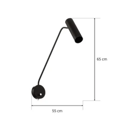 Nowodvorski Lighting Veggspot Eye Super med bryter, svart New