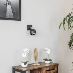 SOLLUX LIGHTING Veggspot Flame i stål, svart| Spotter I Tak