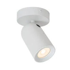 Lucide Veggspot Punch, 1 lyskilde, hvit| Spotter I Tak|Vegglamper