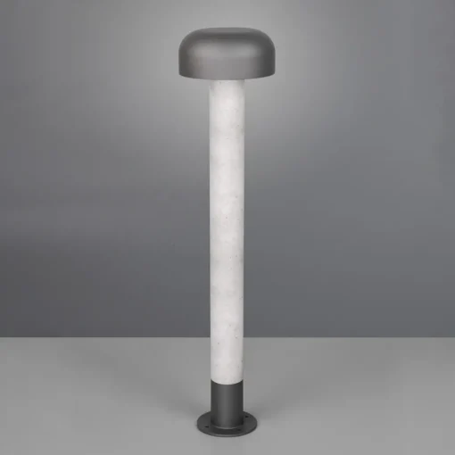 Trio Lighting Veilampe Fraser, grå/betonlook, aluminium, IP54, høyde 84,5 cm Discount