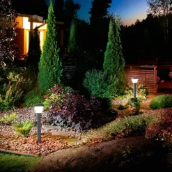 Fabas Luce Veilampe Lena, 60 cm, mørkegrå, metall, E27, IP65| Gatebelysning, Pullert Belysning