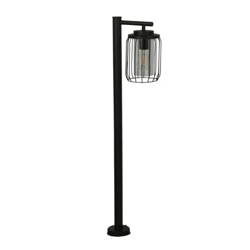 Searchlight Veilampe med siv, IP44, svart, høyde 100 cm, metall| Gatebelysning, Pullert Belysning