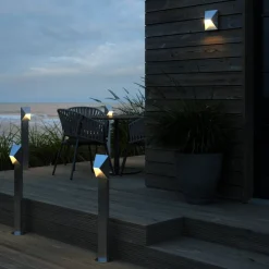 Nordlux Veilampe Pontio Garden høyde 85 cm, galvanisert| Gatebelysning, Pullert Belysning