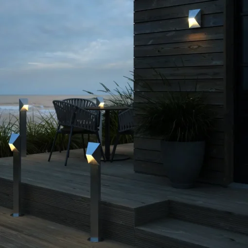 Nordlux Veilampe Pontio Garden høyde 85 cm, galvanisert| Gatebelysning, Pullert Belysning