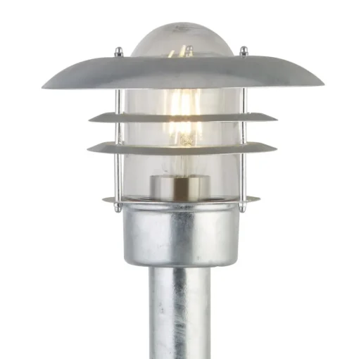 Searchlight Veilampe X Conrad, sølv, IP44, høyde 51 cm, stål| Gatebelysning, Pullert Belysning