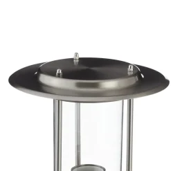 Brilliant Veilampe York, stål, bevegelsessensor, IP44