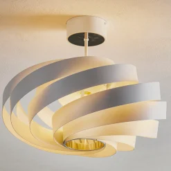 Euluna Vento taklampe, hvit, metall, Ø 50 cm Hot