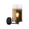 Freelight Ventotto vegglampe, svart/gull, bredde 15 cm, metall/glass Sale