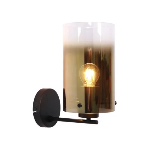 Freelight Ventotto vegglampe, svart/gull, bredde 15 cm, metall/glass Sale