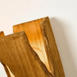 Eco-Light Venus bordlampe, brun, høyde 25 cm, av tre| Bordlamper