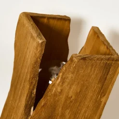 Eco-Light Venus bordlampe, brun, høyde 25 cm, av tre| Bordlamper