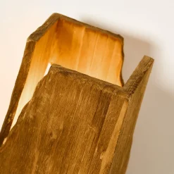 Eco-Light Venus bordlampe, brun, høyde 25 cm, av tre| Bordlamper