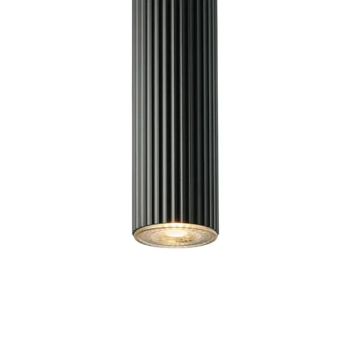 Nordlux Vico pendellampe, fire lys, lang, metall, svart| Pendellamper
