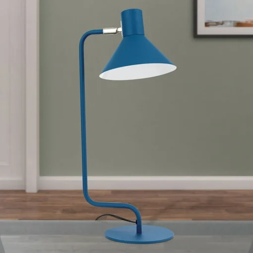 ORION Victoria skrivebordslampe hode justerbart blå| Kontorbelysning