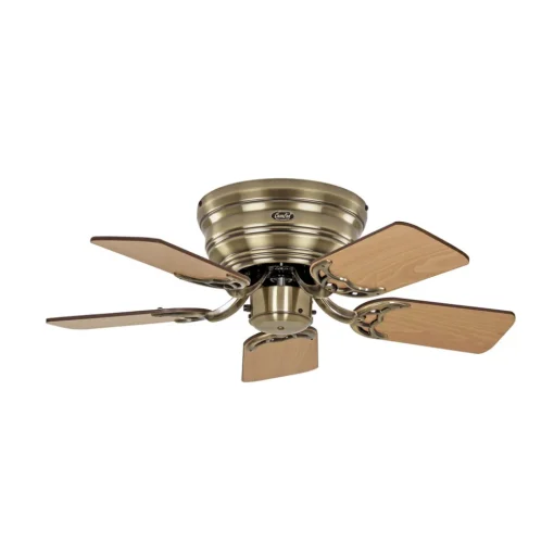 CasaFan Vifte Classic Flat III antikk messing Ø 75 cm Discount