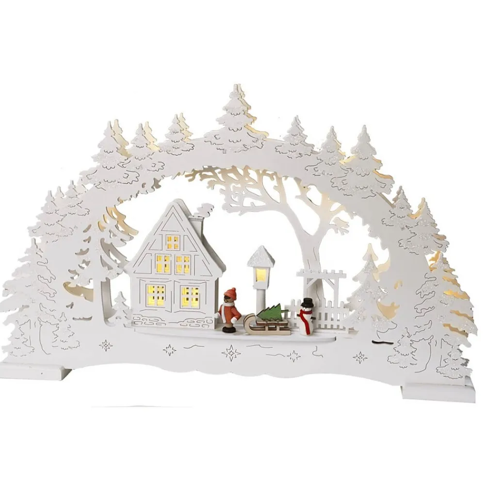 STAR TRADING Village - en lys LED-lysbue| Julebelysning|Dekorasjonsbelysning