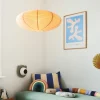 Nordlux Villo 60 lampeskjerm laget av papir Ø 60cm, høyde 25cm, brun| Tilbehør|Lampeskjermer