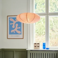 Nordlux Villo 60 papirlampeskjerm Ø 60 cm, høyde 25 cm, rosé| Tilbehør|Lampeskjermer